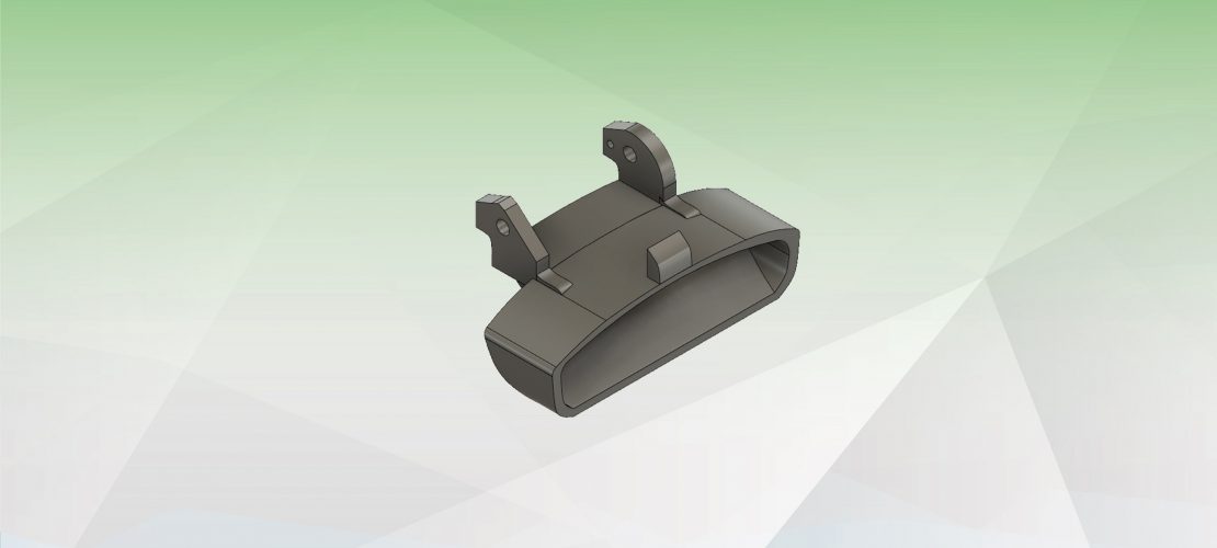 3D Modeling Car's drawer handle View 2