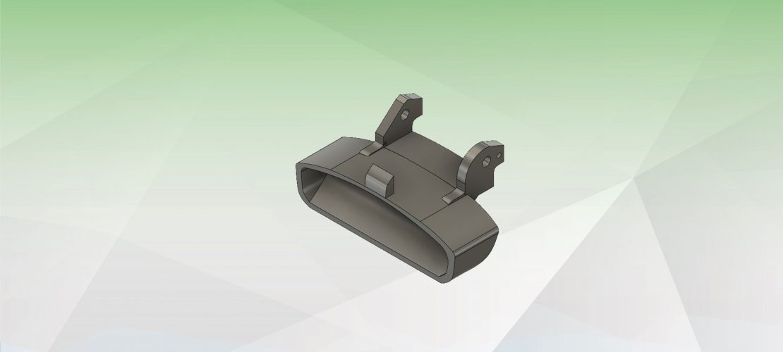 3D Modeling Car's drawer handle View 1